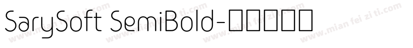 SarySoft SemiBold字体转换